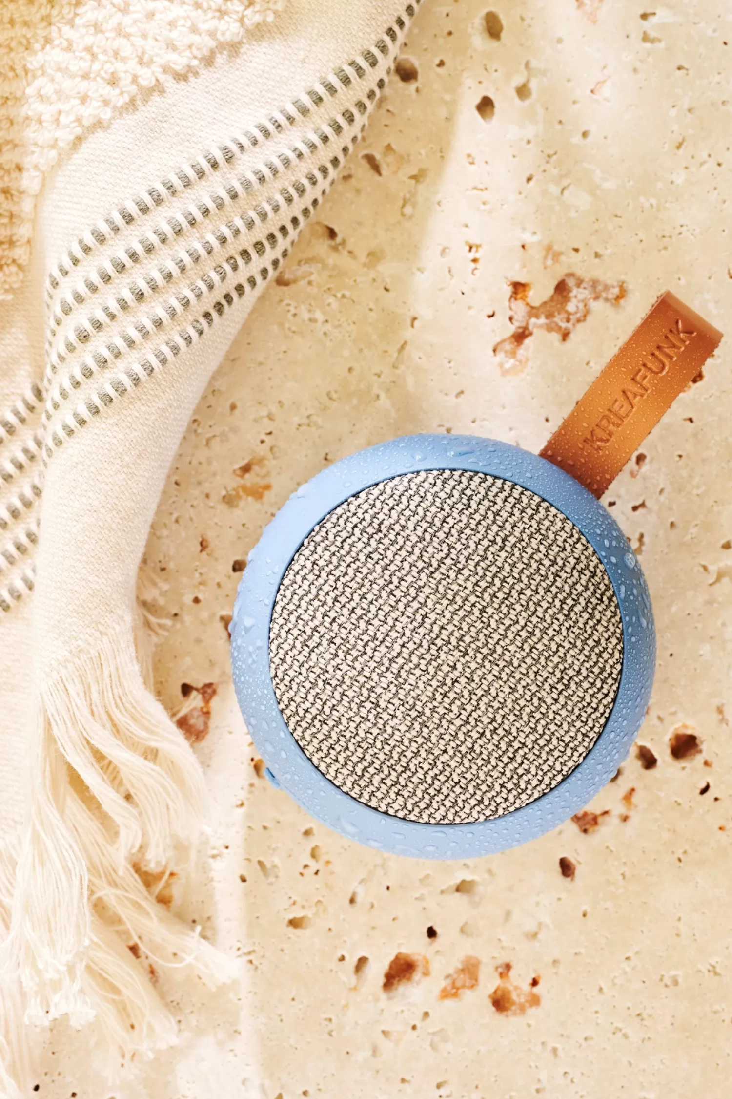 Søstrene Grene AGO II FABRIC Bluetooth Højtaler Misty Blue Cheap