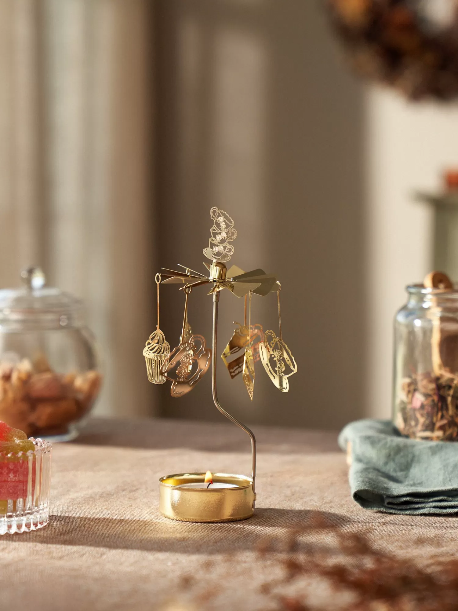 Søstrene Grene Englespil Med Afternoon Tea-motiver Gold New