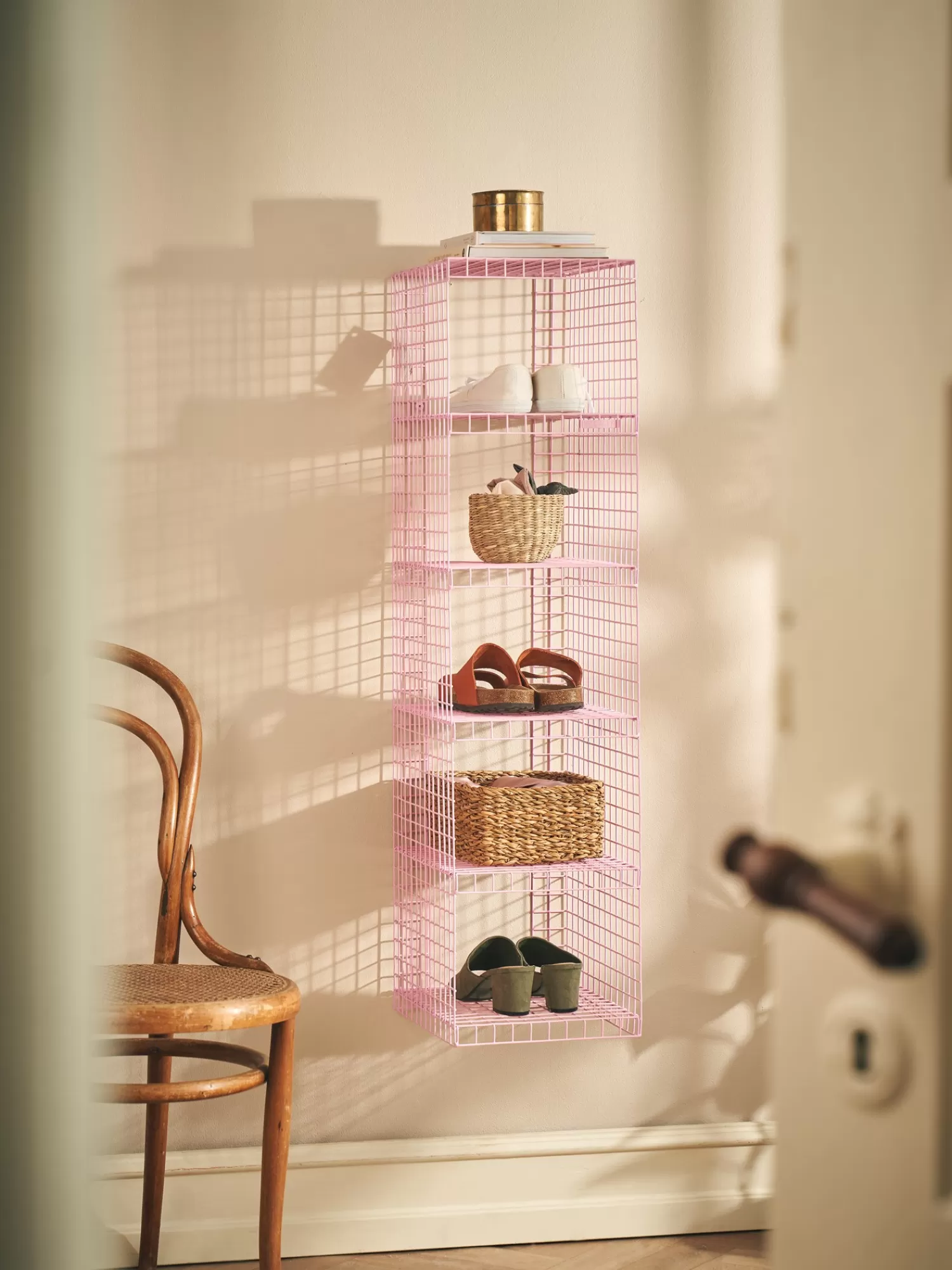 Søstrene Grene GRID RACK Trådhylde Rose Outlet