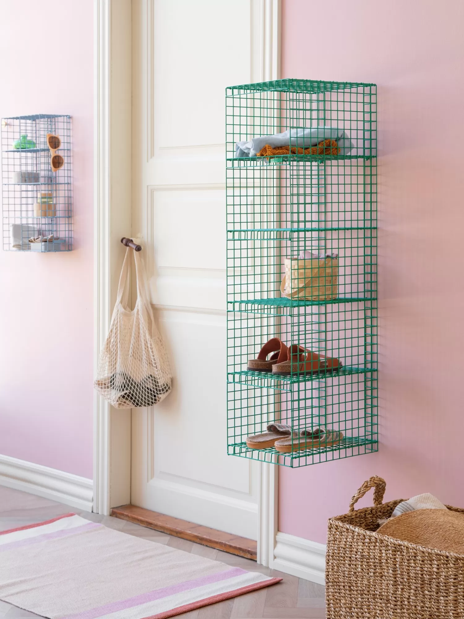 Søstrene Grene GRID RACK Trådhylde Green Hot