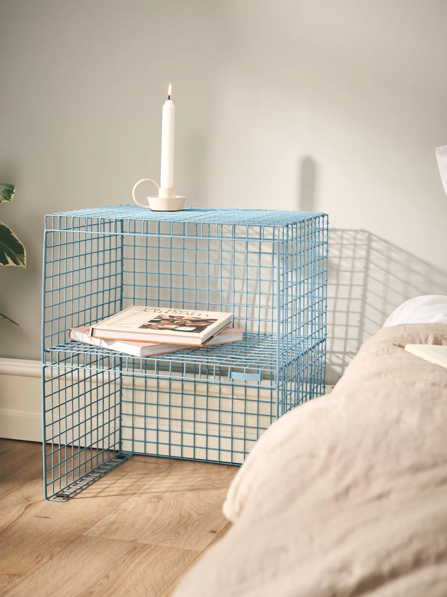 Søstrene Grene GRID SIDE TABLE Sidebord Smokey Blue Flash Sale