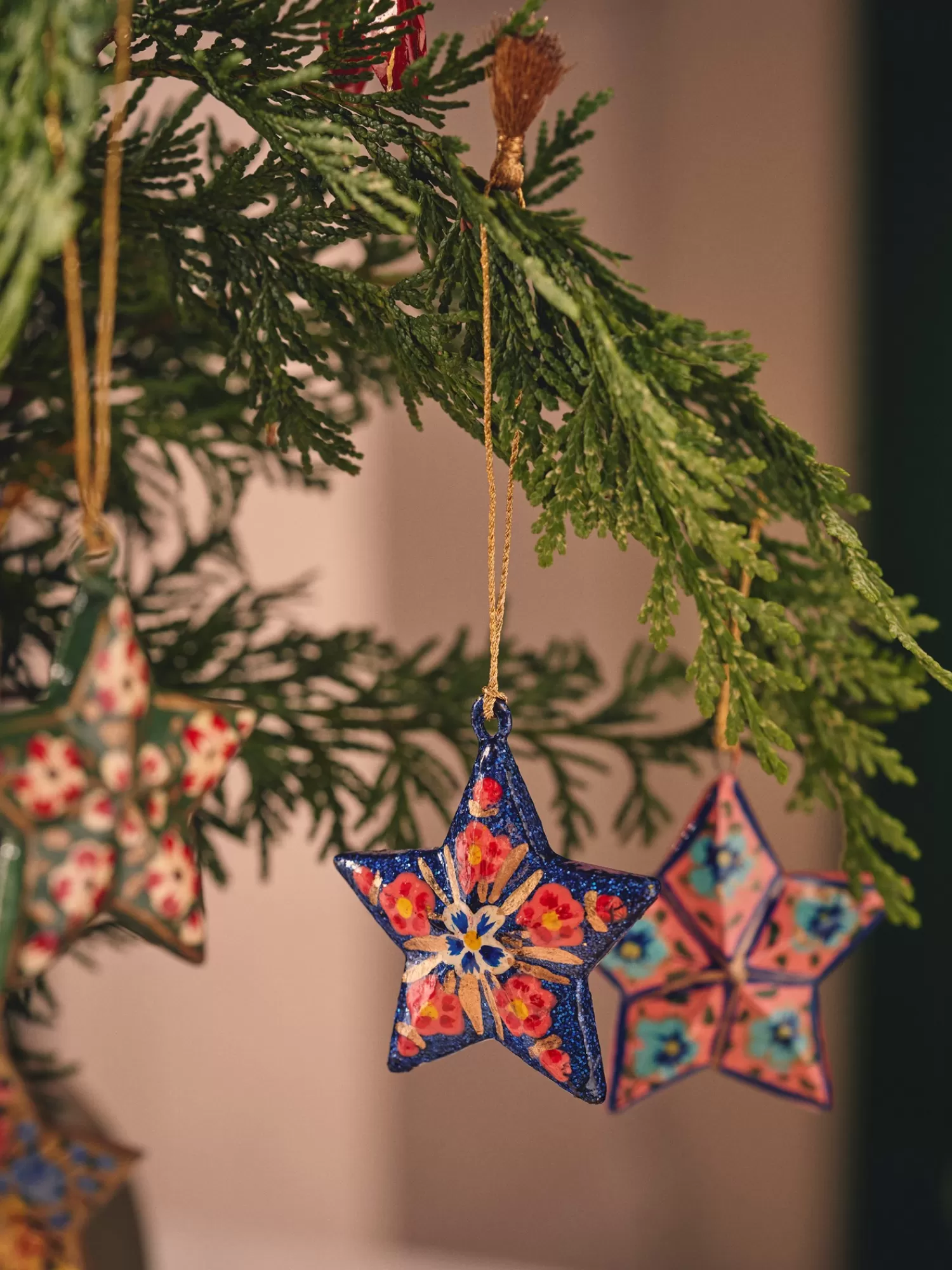 Søstrene Grene Juleophæng Med Stjerne Dark Blue Shop