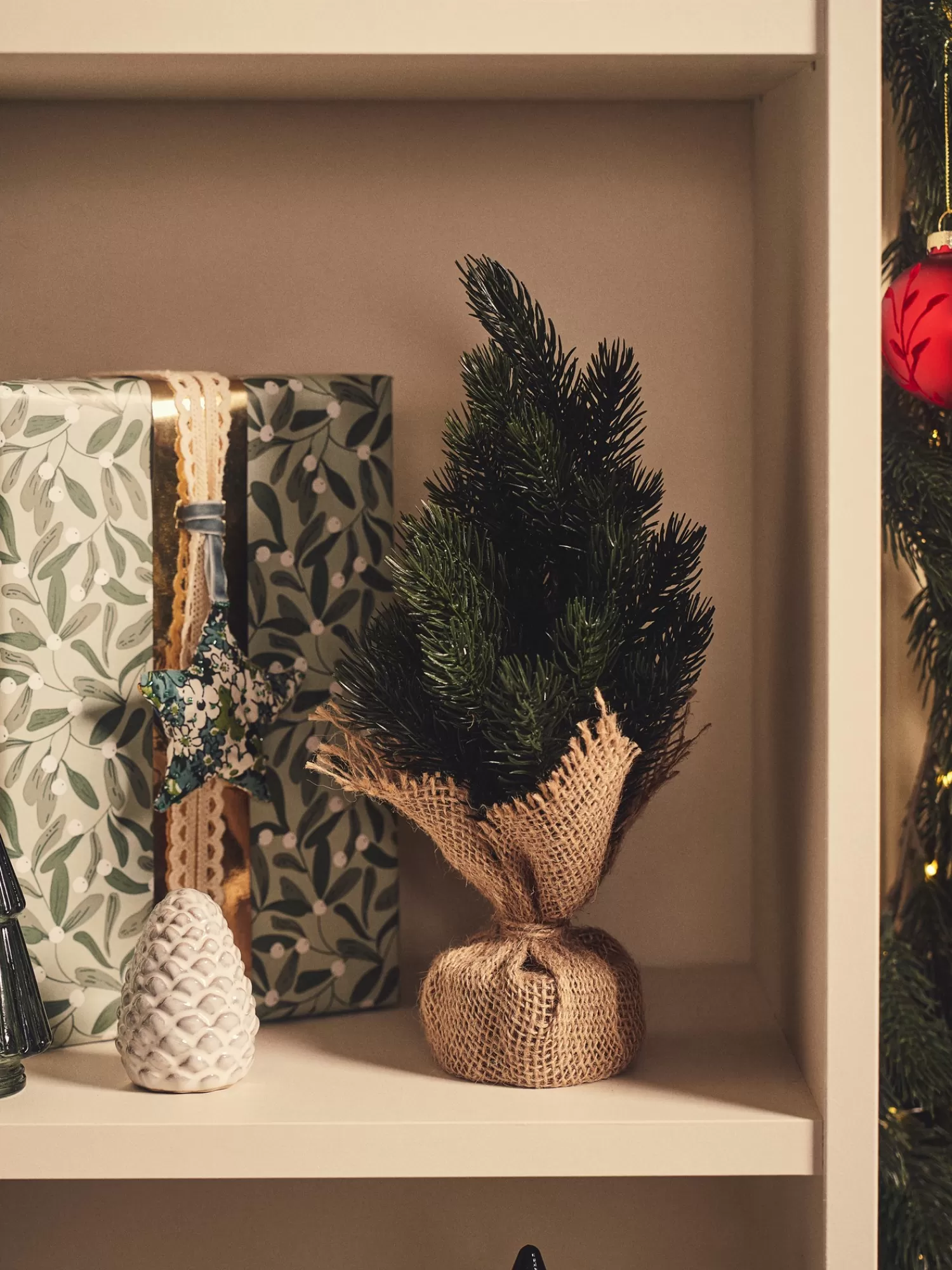 Søstrene Grene Kunstigt Minijuletræ Dark Green Store