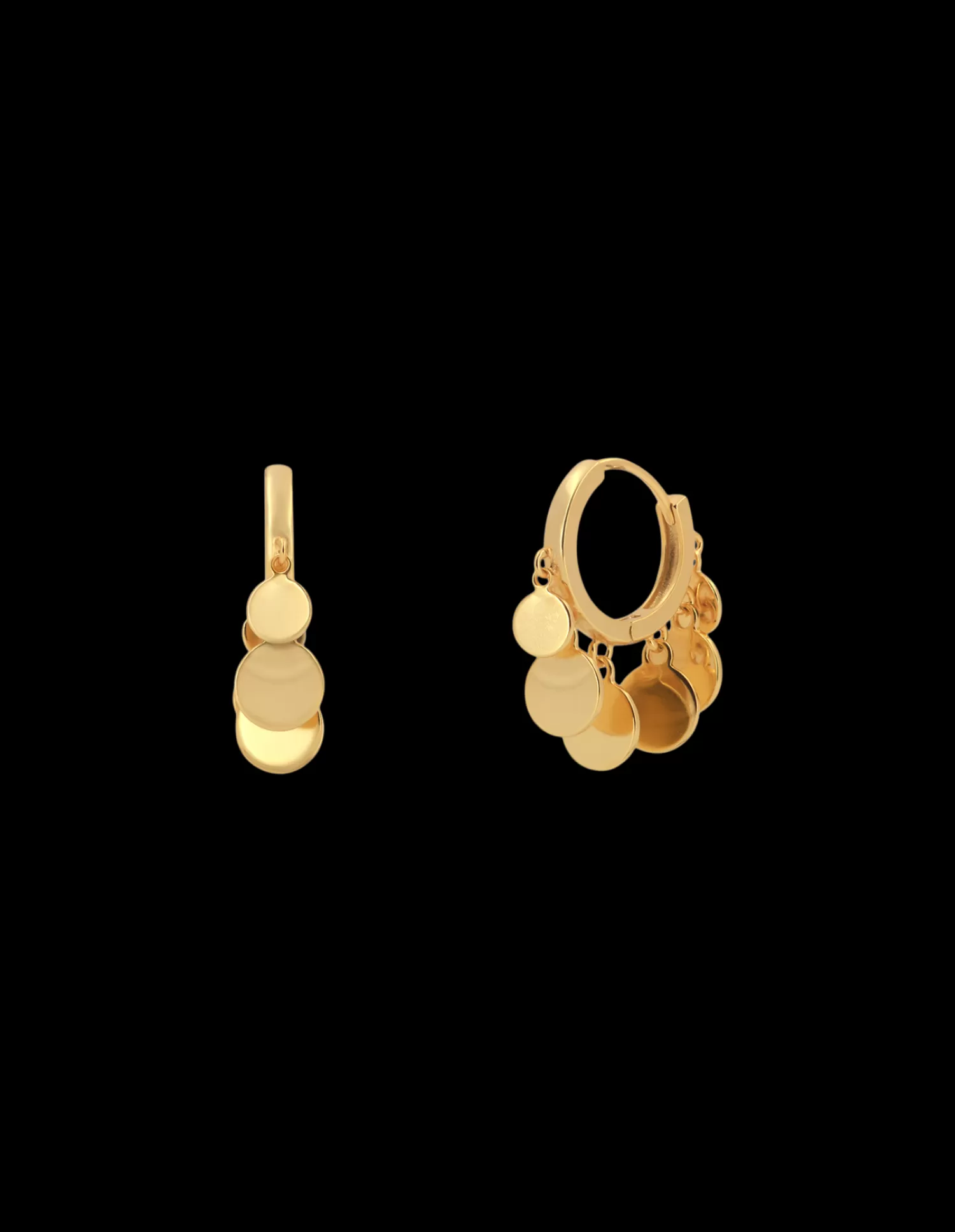 Søstrene Grene Leaf Hoops Gold Store