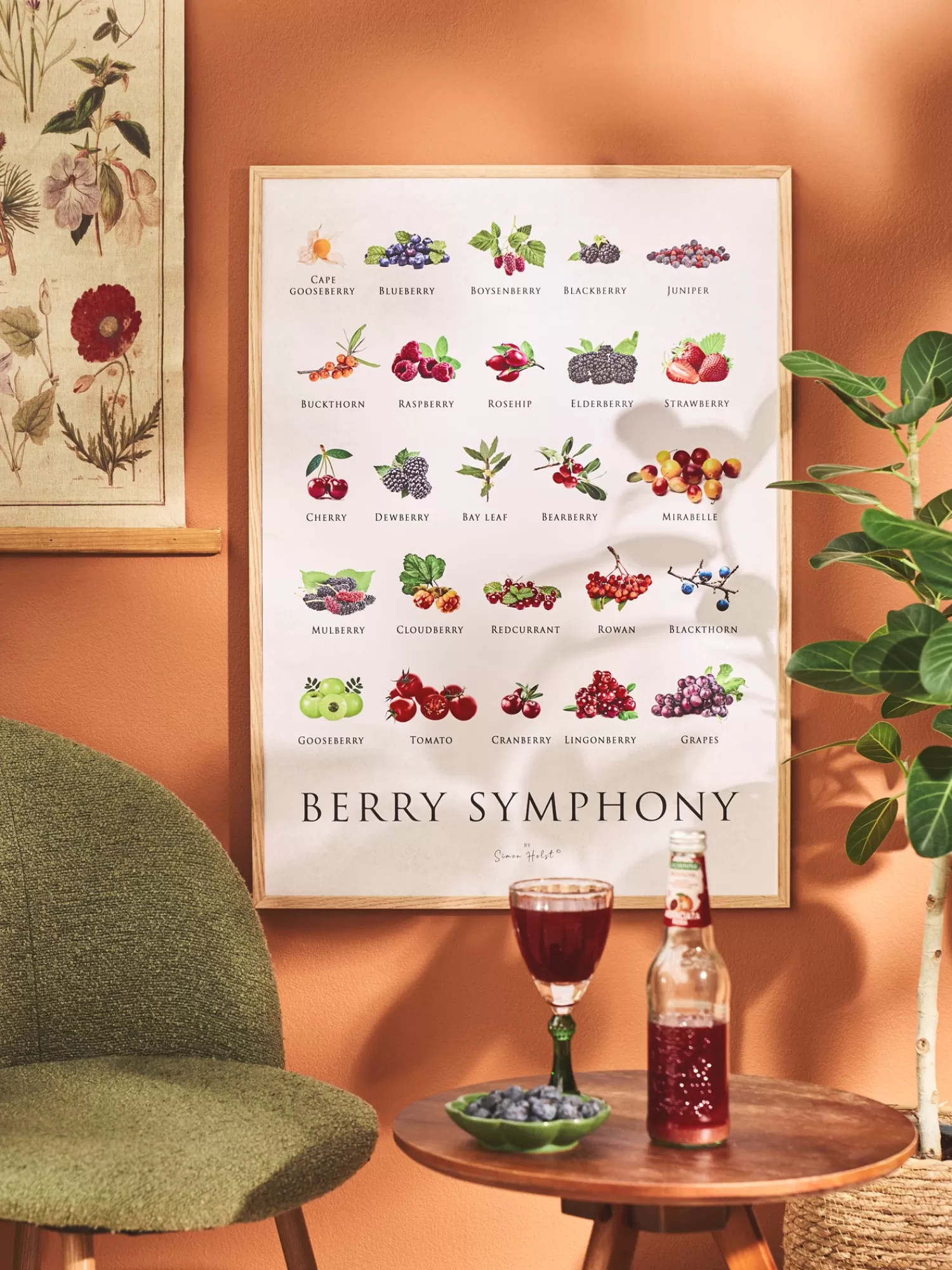 Søstrene Grene Plakat Berry Symphony 50 X 70 Multi Cheap