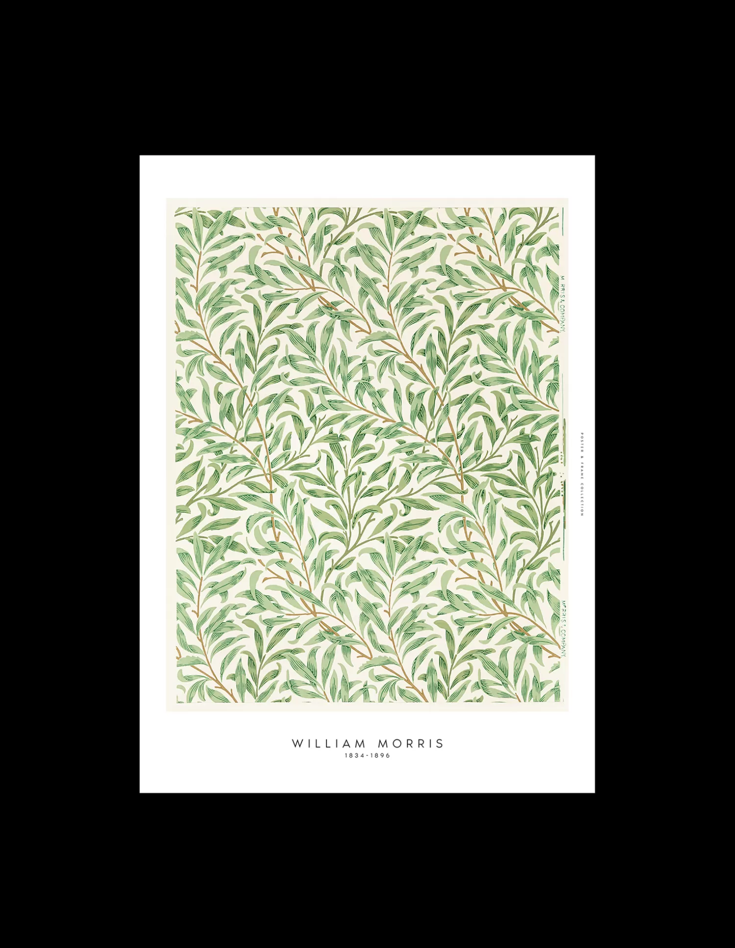 Søstrene Grene Plakat Green Leaves 40 X 50 Pine Green Cheap