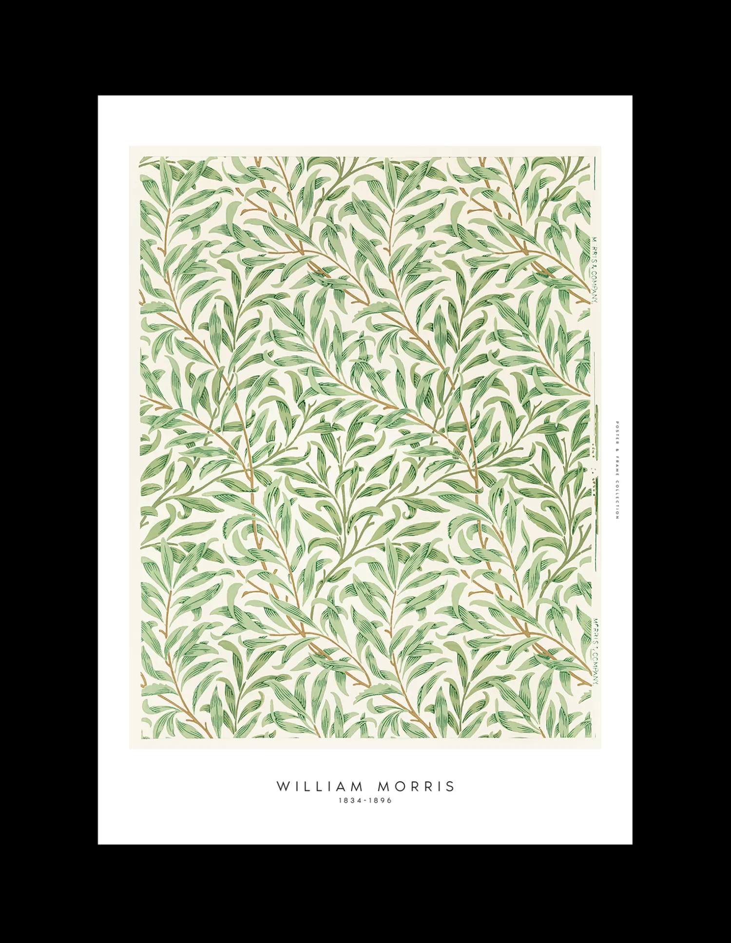 Søstrene Grene Plakat Green Leaves 50 X 70 Pine Green New