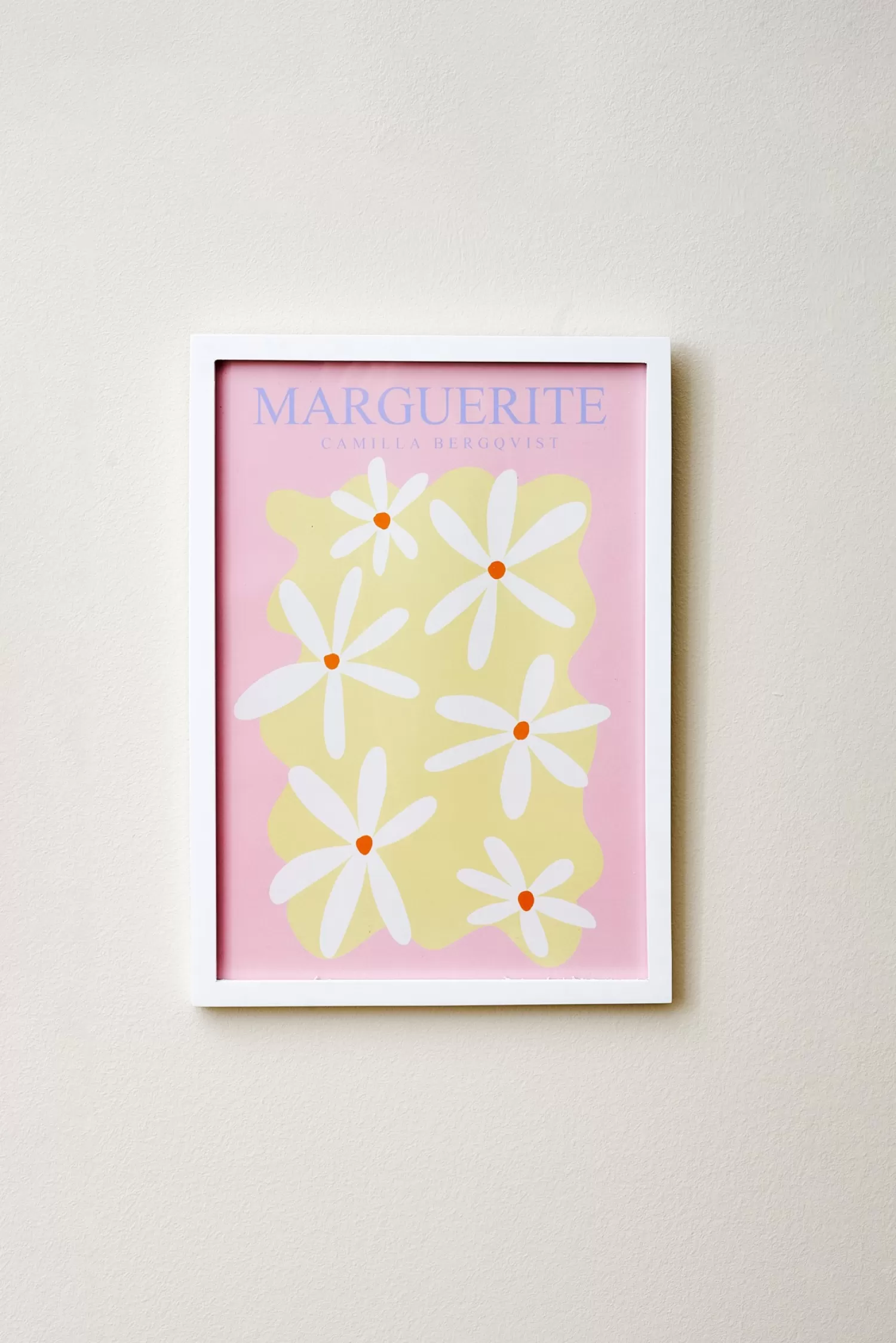 Søstrene Grene Plakat Marguerite Rose A4 Dusty Rose Sale