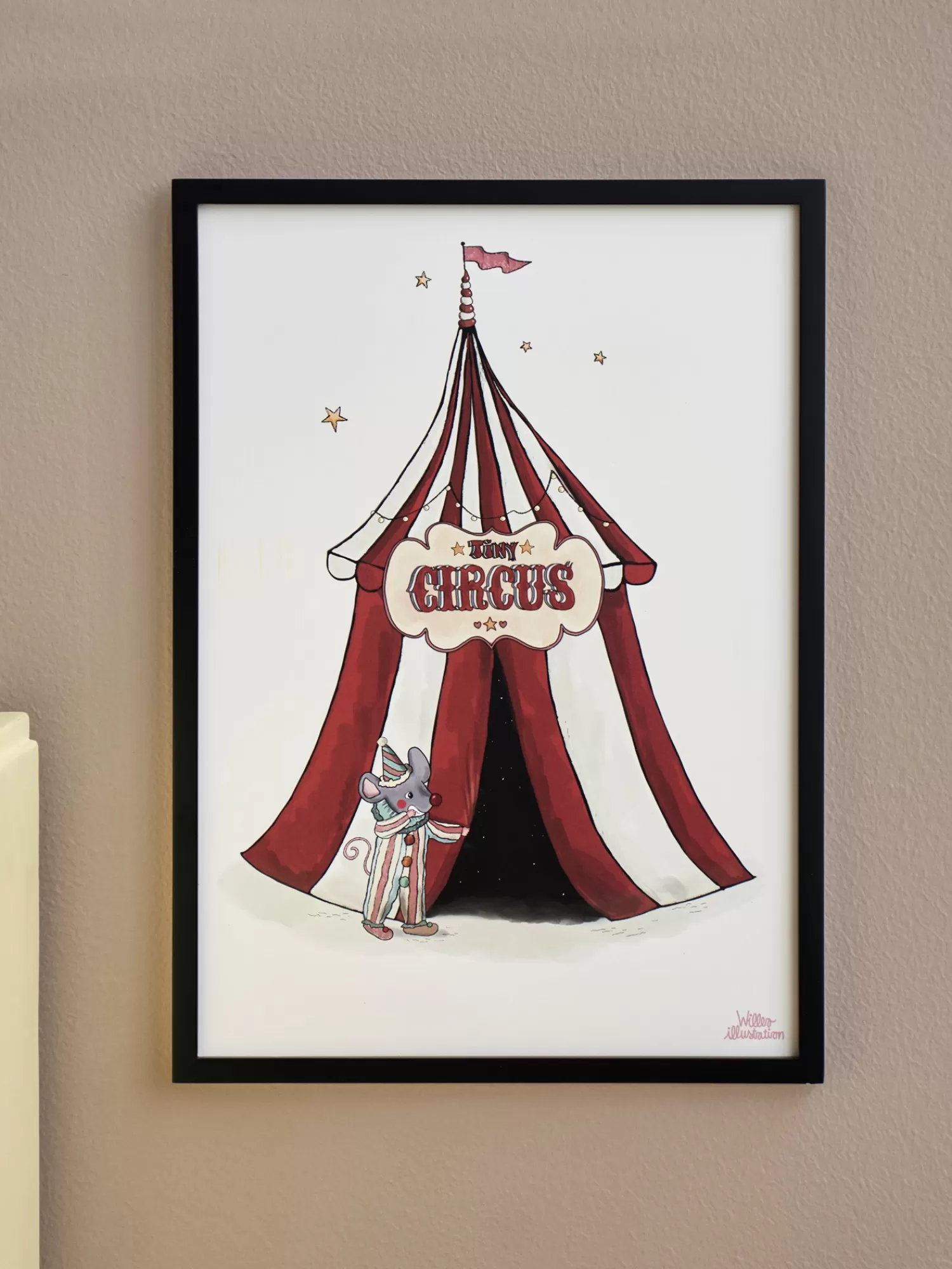 Søstrene Grene Plakat Tiny Circus A3 Multi Sale