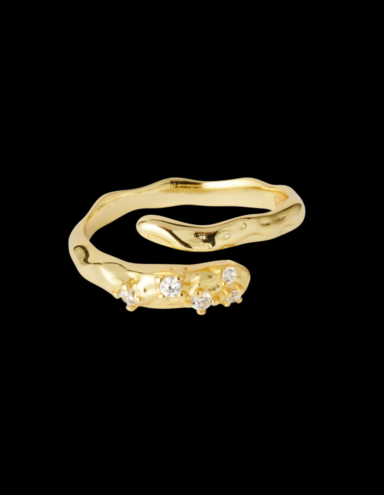 Søstrene Grene Shiny Twist Ring Gold Shop