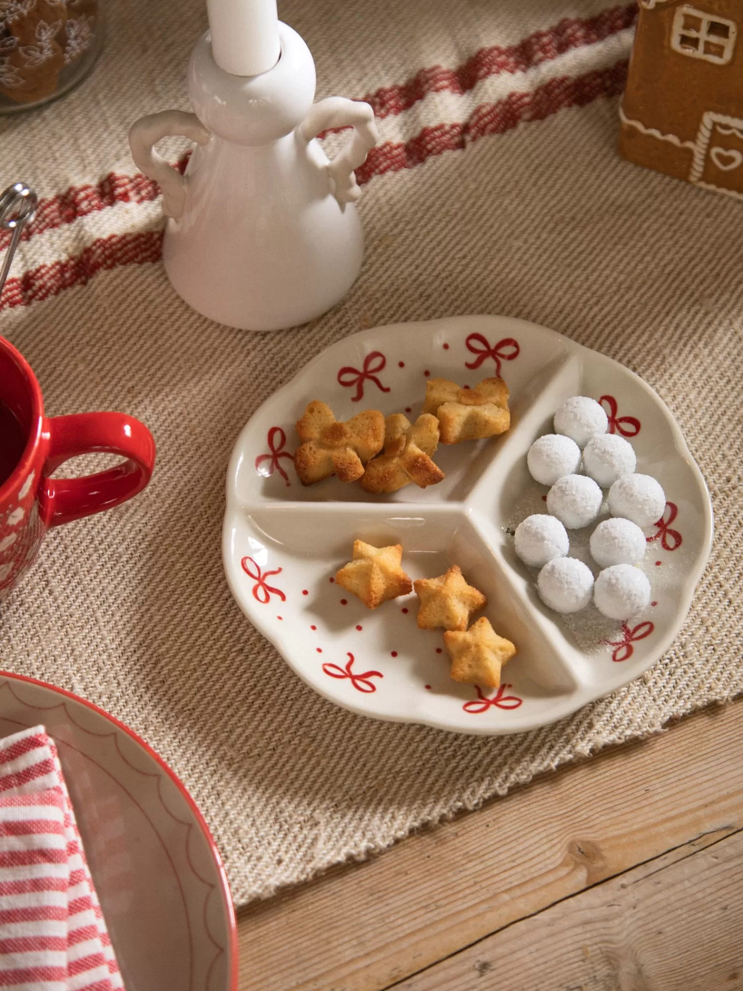 Søstrene Grene Snack-tallerken Red Fashion