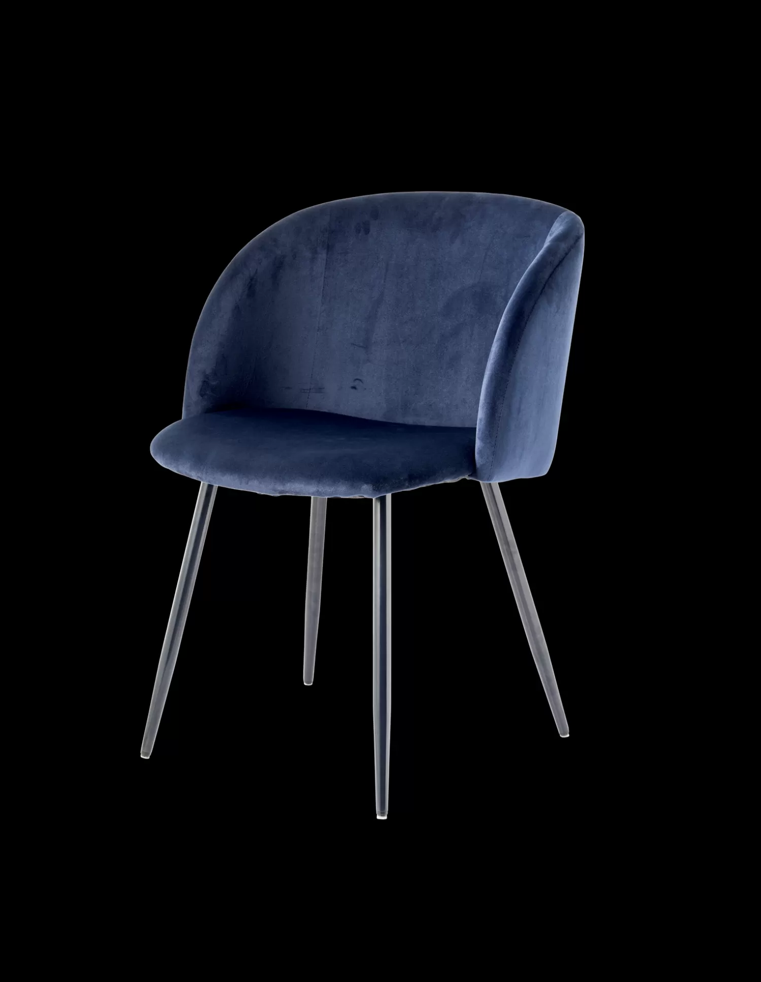 Søstrene Grene Stol I Velour Stone Blue Clearance