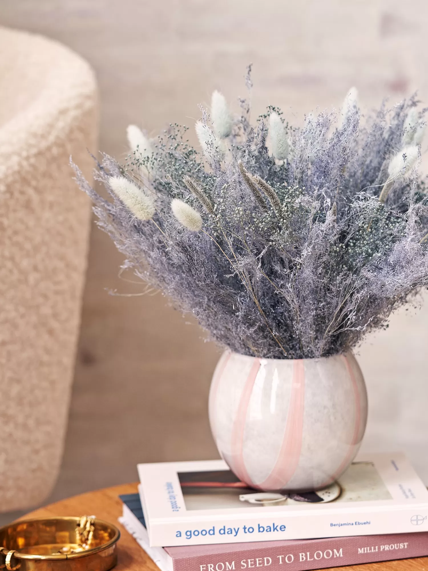 Søstrene Grene Tørrede Blomster Lille Silver Grey Online