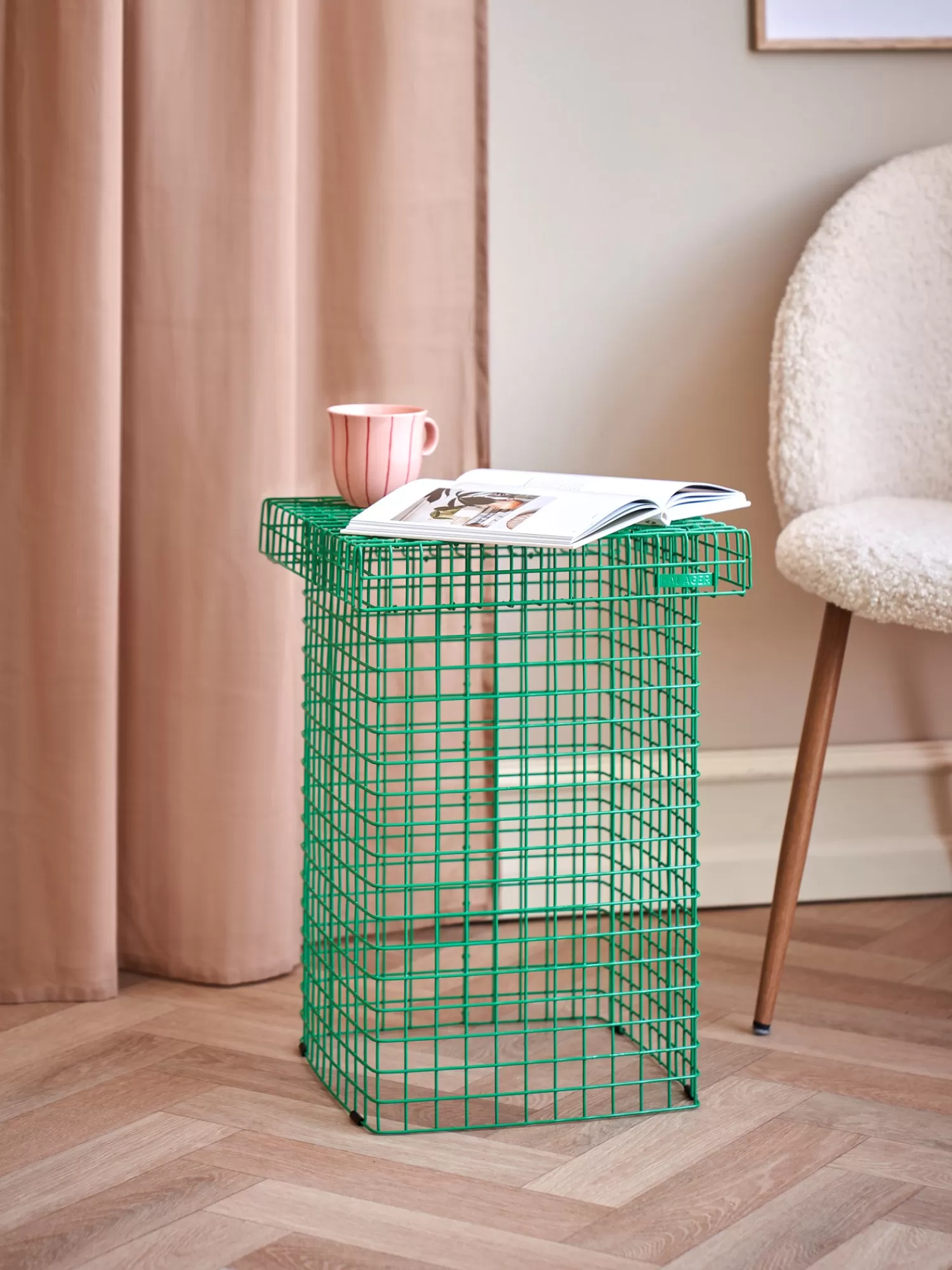 Søstrene Grene WIRE STOOL Stol Green Cheap